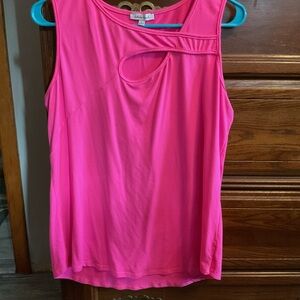 Women's Pink Sleeveless Top